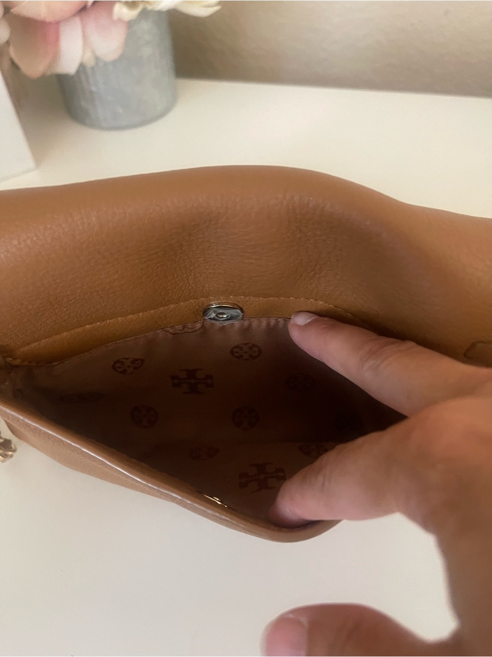 Tory Burch Saddle Brown Leather  Crossbody - Picture 10 of 16